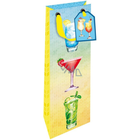Nekupto Paper gift bag for bottle 12,5 x 32,5 x 8 cm Drinks