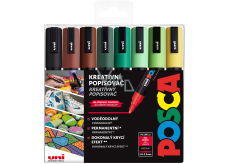 Posca Universal acrylic marker set 1,8 - 2,5 mm Earth mix earth tones 8 pieces PC-5M