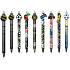 Colorino Rubberized pen Batman, blue refill 0,5 mm