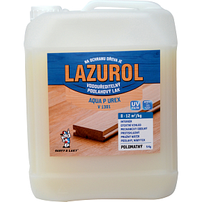 Lazurol Aqua P UREX V1301 satin resistant wood varnish clear, 5 kg