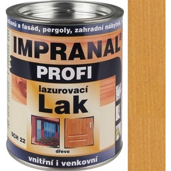 Impranal Profi thick-layer glazing varnish for wooden surfaces in exteriors, interiors SCH 22 Oak Antik 0.75 l