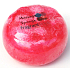 Fragrant Red Delicious Glycerin Massage Soap with Sponge Filled with DKNY Red Delicious Perfume Scent in Red Color 200 g