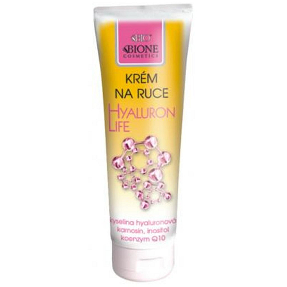 Bione Cosmetics Hyaluron Life with hyaluronic acid hand cream for all skin types 100 ml
