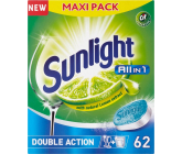 Sunlight All in 1 Lemon dishwasher tablets 62 pieces