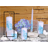 Lima Flower candle blue cylinder 60 x 150 mm 1 piece