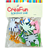 CreaFun Self-adhesive decoration Crab mix of colors 4 x 3 cm 25 pieces