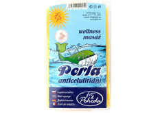 Fit & Wellbeing Perla anti-cellulite bath sponge for extra strong massage 14 x 9 x 5 cm