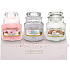 Yankee Candle Everyday Sweet Nothings - Sweet Nothing + Soft Blanket - Soft Blanket + Cherry Blossom - Cherry Blossom Scented Candle Classic Small Glass 3 x 104 g, Gift Set 2019