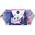 Nivea Pink Sensation Rose & Argan Oil Body Lotion for Women 200 ml + Hibiscus & Sage Shower Gel 250 ml + Black & White Clear Ball Antiperspirant 50 ml + Labello Pearly Shine Lip Balm 4.8 g + Bag, Cosmetic Set