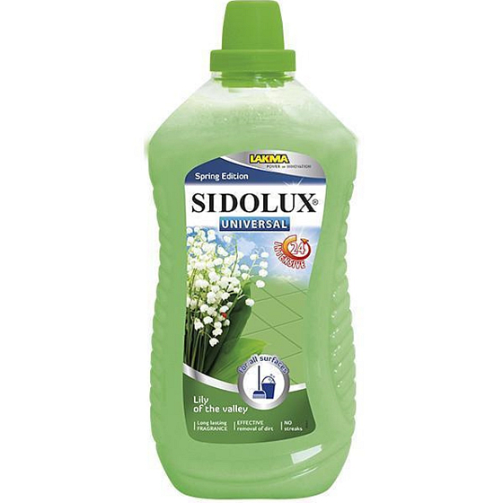 Sidolux Universal Soda Lily of the Valley cleaning agent for all washable surfaces and floors with a unique Soda Power formula 1l