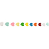 Paper garland colorful leaves 300 x 5 cm