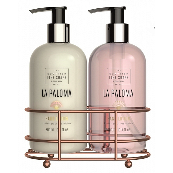Scottish Fine Soaps La Paloma Hand Lotion 300 ml + Liquid Hand Soap 300 ml, duo set