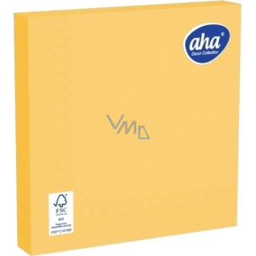 Aha Paper Napkins 3 ply 33 x 33 cm 20 pieces Yellow