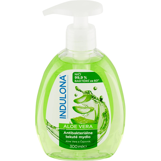 Indulona Aloe Vera antibacterial liquid soap dispenser 300 ml