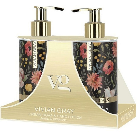 Vivian Gray Botanicals luxury liquid soap 250 ml + luxury hand lotion 250 ml, cosmetic set for women