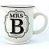 Albi Ceramic plate with Mrs B inscription 320 ml