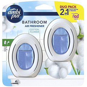 Ambi Pur Bathroom Cotton Flower bathroom air freshener gel 2 x 7,5 ml, duopack