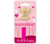 Nekupto Pocket Hug Angel Tear off what you need most today, a hug in your pocket 6 x 12 cm