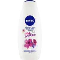 Nivea Care & Relax Shower Gel & Bath Foam, 750 ml