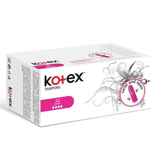 Kotex Super tampons 32 pieces