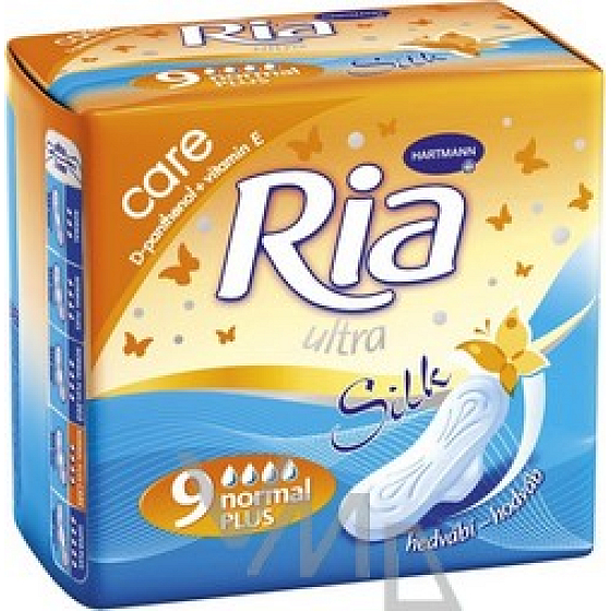 Ria Ultra Silk Normal Plus Care sanitary napkins 9 pieces