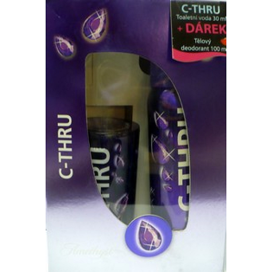 C-Thru Amethyst eau de toilette 30 ml + deodorant spray 100 ml, for women gift set
