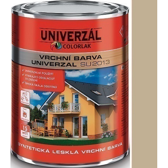 Colorlak Univerzal SU2013 synthetic glossy top color Brown cream 0.6 l