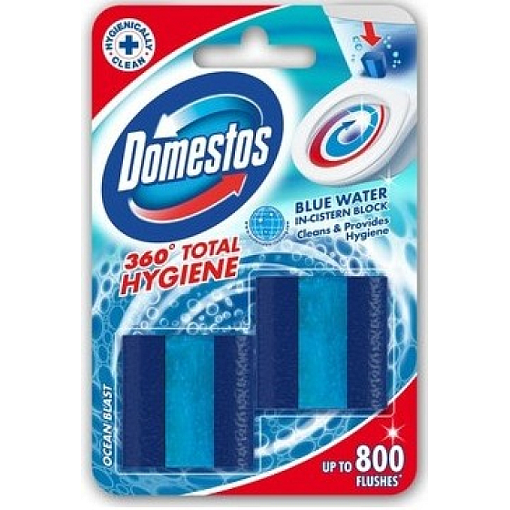Domestos 360 Total Hygiene Ocean tank WC block 2 x 50 g