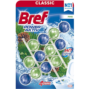 Bref WC block Power Activ Pine, 3× 50 g