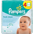 Pampers Fresh Clean Wet Wipes for Kids 4 x 64 pieces