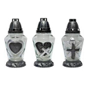 Admit Glass lamp Heart / cross 21 cm 70 g LA 300
