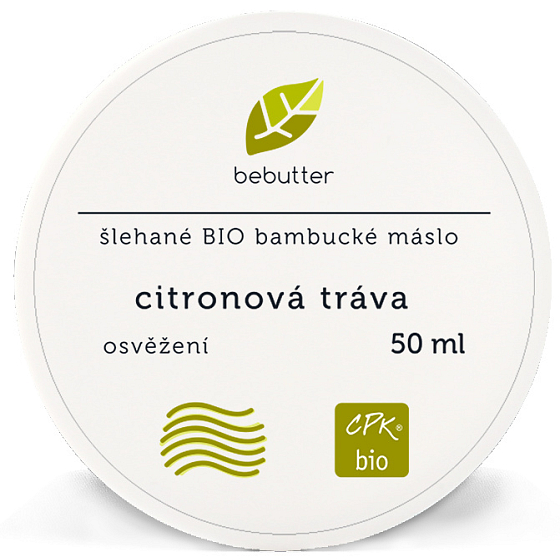 Aromatica Bebutter Bio Lemongrass Whipped Shea Butter for Tired Muscles 50 ml