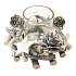 Twig candle holder with glass cup 13 cm