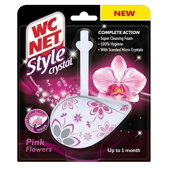 WC Net Crystal Style Pink Flowers hanger 36.5 g