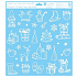 Window foil without glue 30 x 33.5 cm Christmas mix.pictures