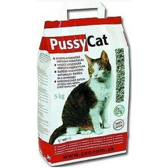 Pussy cat natural mineral bedding for cats and other pets 5 kg bag