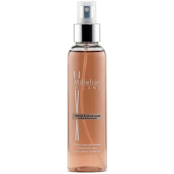 Millefiori Milano Natural Incense & Blond Woods - Incense and White Woods Home Spray 150 ml