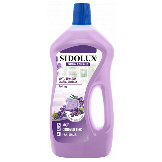 Sidolux Premium Floor Care Marseille Soap with Lavender for Cleaning Vinyl, Linoleum, Tiles, and Cladding 750 ml