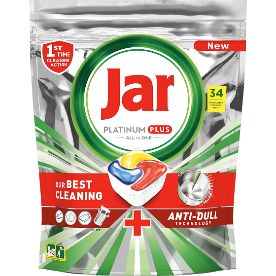Jar Platinum Plus dishwasher capsules 34 pieces