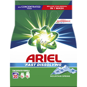 Ariel Powder Detergent Mountain Spring 20 washes, 1.1 kg