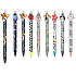 Colorino Rubberized pen, blue refill 0,5 mm