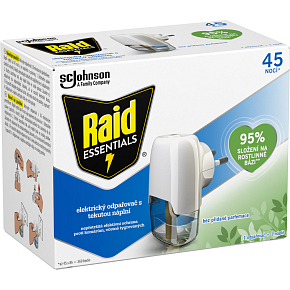 Raid Essentials electric evaporator with refill, 27 ml, 45 nights