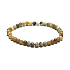Crazy Agate elastic bracelet natural stone, 4 mm bead / 19 cm, stability, energy, confidence