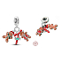 Charm Sterling Silver 925 Christmas Gingerbread 3-in-1, Bracelet Pendant Christmas