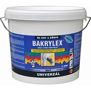Bakrylex Universal Matt V2066 wood and metal paint 0100 white, 5 kg