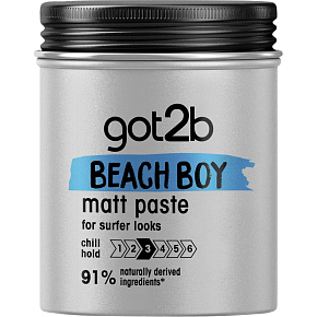 got2b Beach Boy Mattifying Hair Paste, Medium Hold, 100 ml