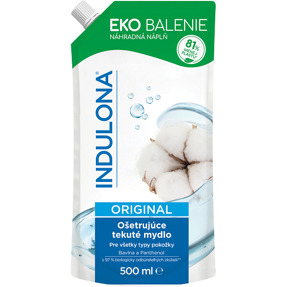 Indulona liquid soap Original refill, 500 ml