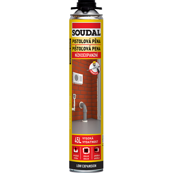Soudal low-expansion mounting foam, 750 ml