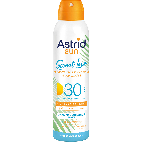 Astrid Sun OF 30 Coconut Love Invisible Dry Sun Spray, 150 ml