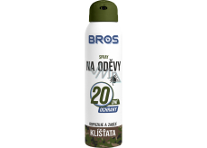 Bros Repellent against ticks for clothing repels and kills spray 90 ml
